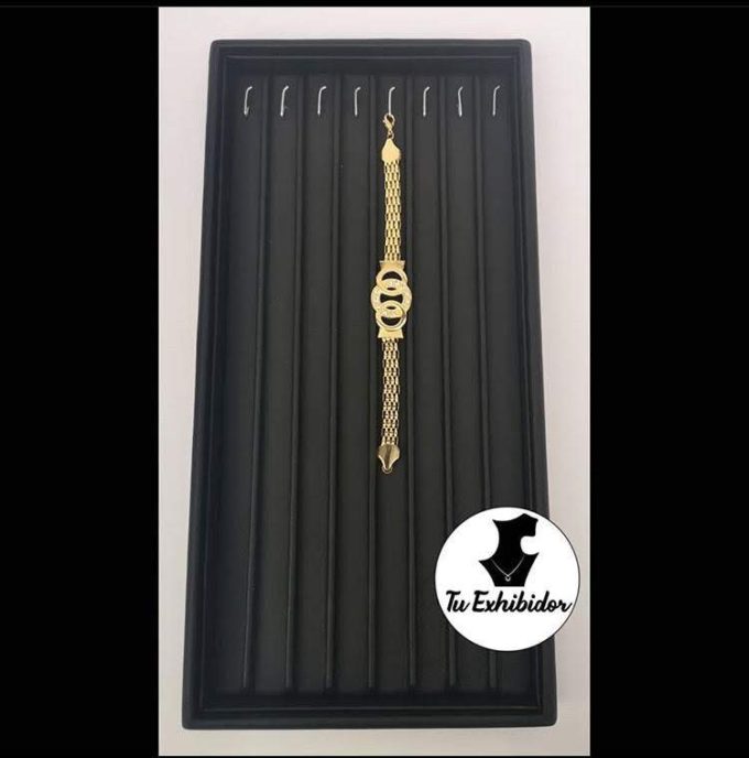 Bandeja para cadenas o pulseras con canales y gancho (tue-ba-001)