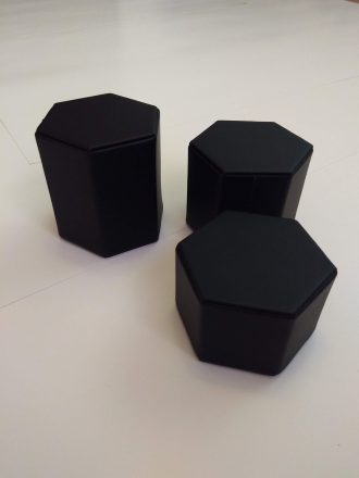 Set hexagonales 3 tamaños altura hexágonos : 10 cm, 8 cm, 6 cm (tue-019)