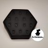 Exhibidor hexagonal para 14 anillos (tue-an-016)