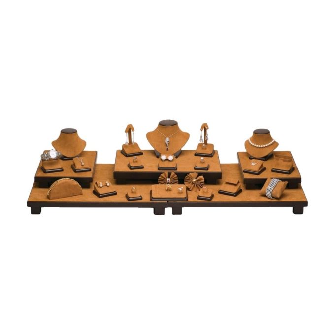 Set vitrina exhibidor 001 piezas ecocuero (tue-stand-001)