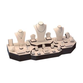 Set vitrina exhibidor 007 piezas ecocuero (tue-stand-007)